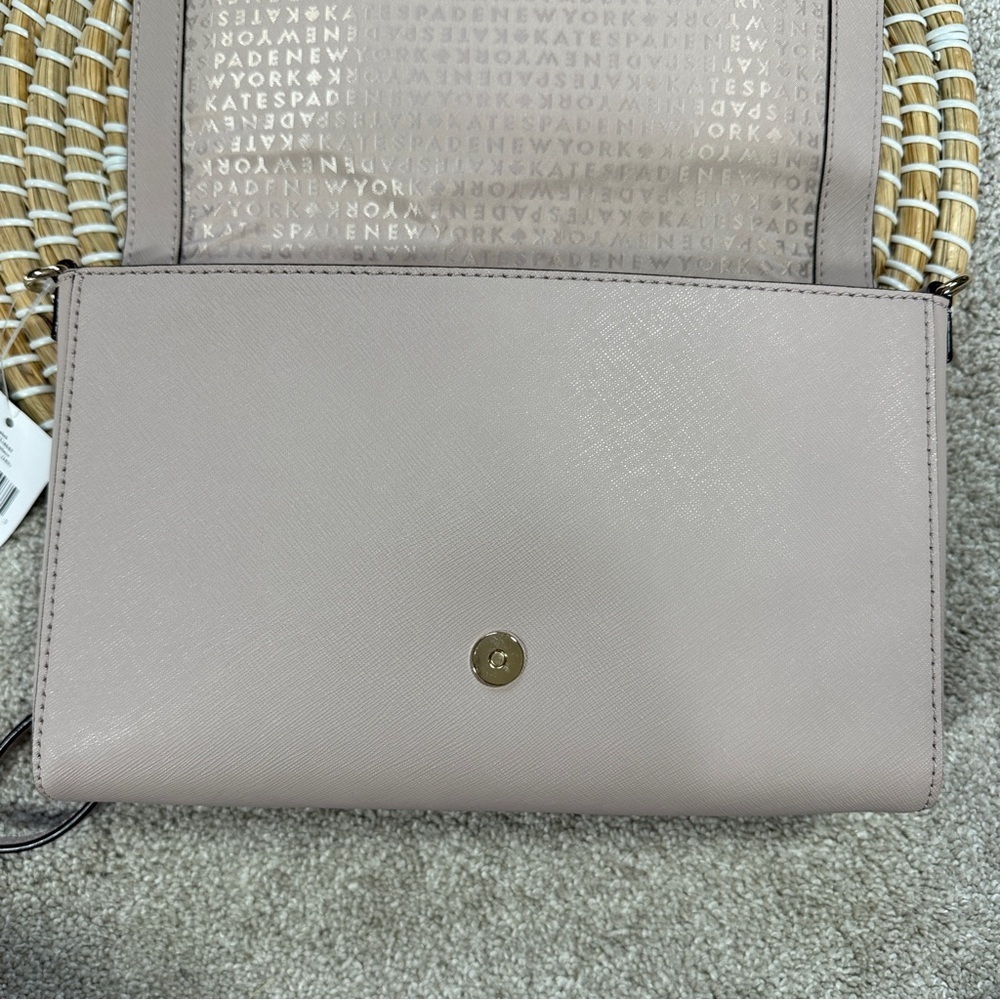 NWT Kate Spade Tilden Place Alek Crossbody Bag Soft Saffiano Leather Plum Dawn - Picture 4 of 16
